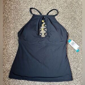 Bleu Rod Beattie Black Swimsuit top